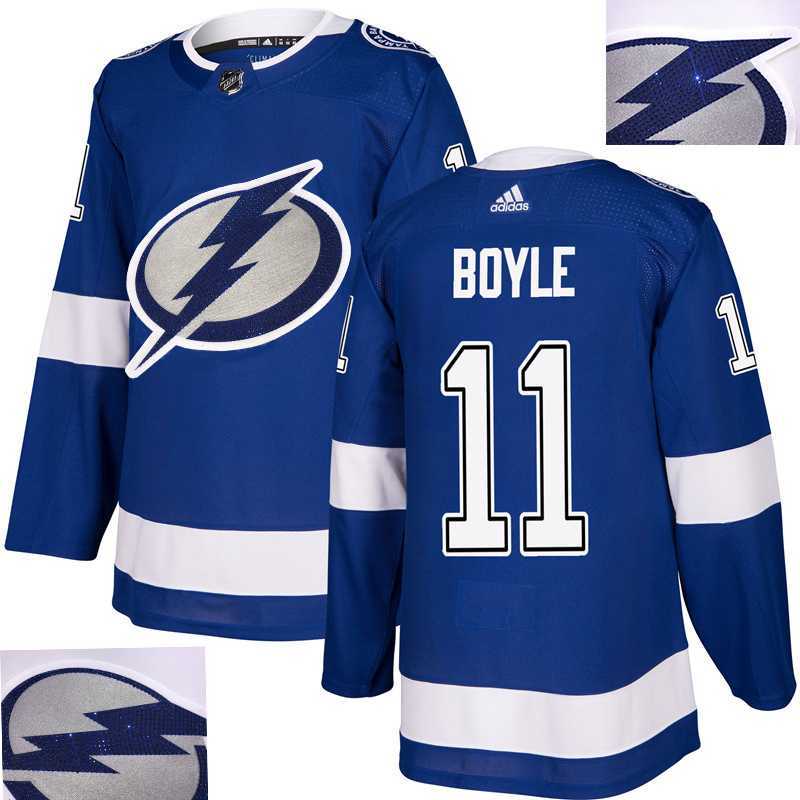 Lightning #11 Boyle Blue With Special Glittery Logo Adidas Jersey